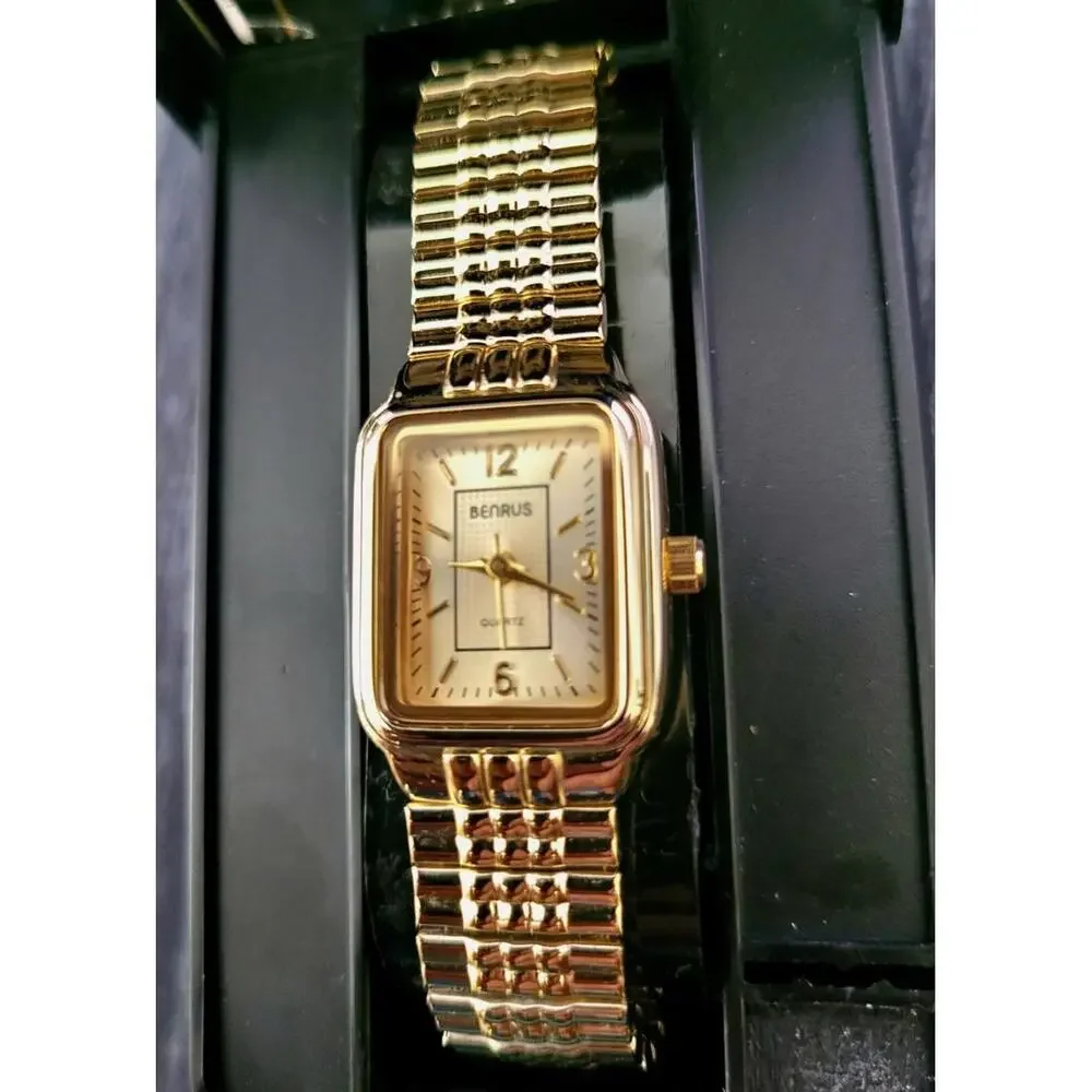 Rare Benrus Womens Vintage Retro‎ Tank Watch New in Box